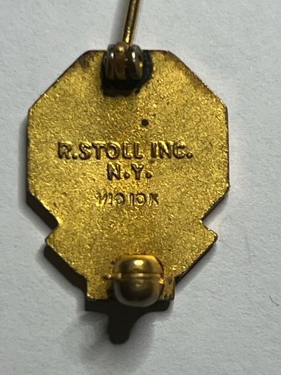 U.S. 1/10 10k gold 25 years Volunteer service award pin