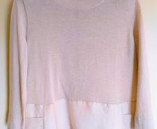 Cos merino wool and silk top