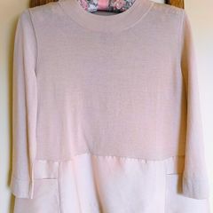 Cos merino wool and silk top