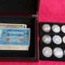 Antique German banknotes & commemorative bank note coins in wood case Image 2