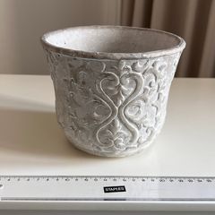 Decorative white Planter/Pot