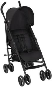 EZLite, ultimate easy-to-use lightweight stroller at only 6.6kg for on-the-go families. Suitable from birth to approx. 3 years (15kg), Midnight fashion, Black