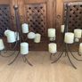 2 Large Bronze Colour Candelabras Image 4
