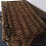 Large Glass Candle Holders, Storm Lanterns  with rustic Storage Basket Image 7