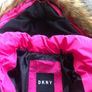 Designer DKNY pink winter parka puffer M 10/12 Image 2