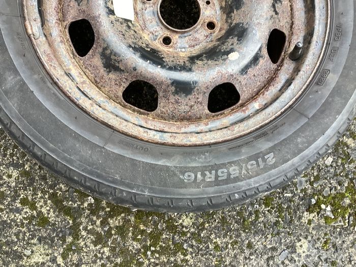 Spare Tyre and wheels (215 / 55 / 16) for Citroen Berlingo, Peugeot Partner, 1.6HDi Diesel Engine, with 5 speed gearbox (Suits 2010 - 2018 Models.)