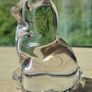 Crystal figurine of a cat in a sitting position Image 3