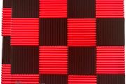 96Pack Red/black Absorb the echo Acoustic Foam Panel Wedge Studio Soundproofing Wall Tiles 12" X 12" X 1" MULTIPLE COLOURS AVAILABLE (FREE POSTAGE)