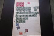 Accumulation of Irish old stamps on 14 loose pages