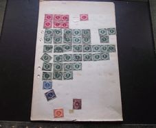 Accumulation of Irish old stamps on 14 loose pages