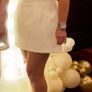 Zara cream cap sleeve midi dress Image 3