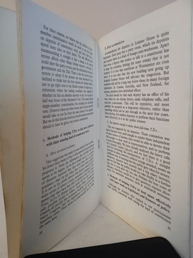 Dail Deputies: Their Work, Its Difficulties, Possible Remedies by John Whyte (HQ732)