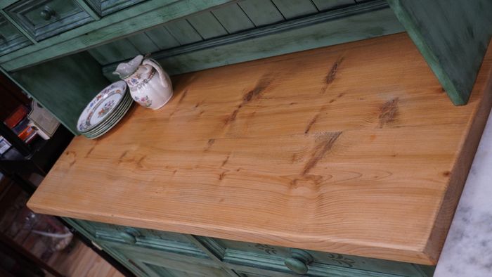 Vintage Irish Pine Kitchen Dresser Artist Upcycled