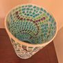 Glass mosaic vase Image 2