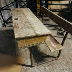 Vintage School Desk - Seats Two - Good Condition
