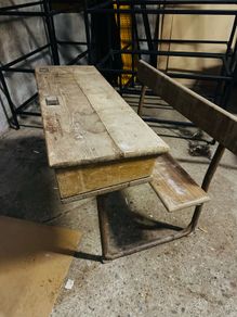 Vintage Schol Desk In Original Condition