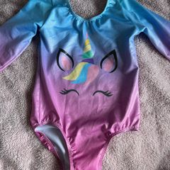 A gorgeous unicorn leotard for gymnastics