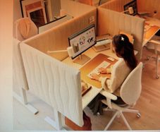 Acoustic screen for desk Mittzon (145x72) Brand New