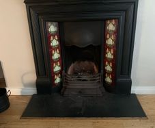 Victorian Antique Cast Iron Fireplace