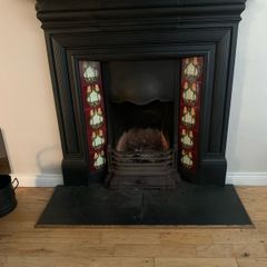 Victorian Antique Cast Iron Fireplace