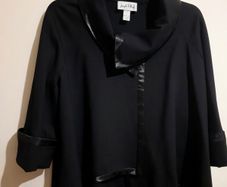 Joseph Ribkoff black asymmetrical jacket