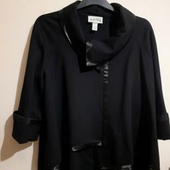 Joseph Ribkoff black asymmetrical jacket