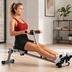 Hydraulic Rower with 12-Level Resistance