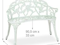 main image for ad Vintage Garden Bench cast aluminum &amp; cast iron