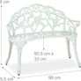 Garden Bench 100 cm Cast Iron Image 7