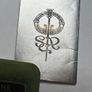 Scottish 1981 Celtic Pewter Traditionally Handmade Brooch Purple Crystal Image 9