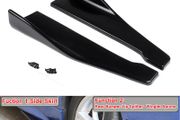 Pair Universal Car Rear Bumper Lip Trim Protector Car Side Skirt Cover Car Corner Bumper Guards with Screws