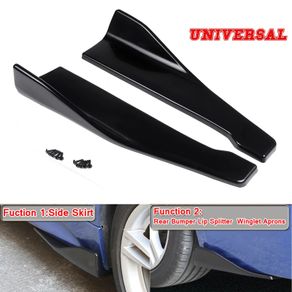Pair Universal Car Rear Bumper Lip Trim Protector Car Side Skirt Cover Car Corner Bumper Guards with Screws