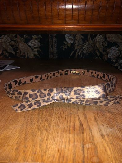 Betsey Johnson ladies leopard print belt size small brand new