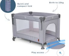 travel cot never used , will come with mattress