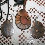 Shell fossil ,Necklace and earings Image 4