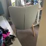 High-back armchair, Gunnared light green Image 3