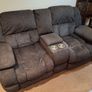 Dark grey 2-seater recliner sofa. As new. Wicklow Town. Image 2