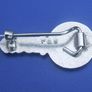 BUTLINS 2nd WEEK (Butlin's holiday camps) - resident camper's enamel badge - key shaped (1960's) Image 2