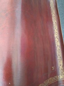 Real Leather Inlay with Gold Tooling Brown&Tan Lengths