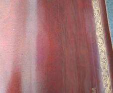 Real Leather Inlay with Gold Tooling Brown&Tan Lengths