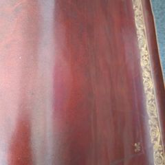 Real Leather Inlay with Gold Tooling Brown&Tan Lengths
