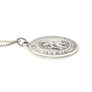 1966 Vintage 925 Sterling Silver Collectible Uniquely Engraved Georg Jensen Designer St Christopher Necklace on Italian Chain Image 6
