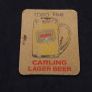 Carling Lager : Men Like Carling Lager - Vintage 1960s Beer Mat/Coaster Image 2