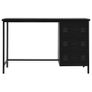Desk with Drawers Industrial Black 120x55x75 cm Steel Image 8