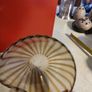 ART striped GLASS bowl Murano STYLE Image 4