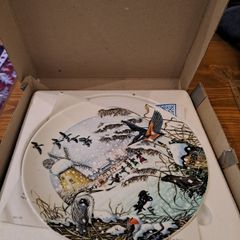 Wedgwood Collector Plate Skating on the Fen Boxed
