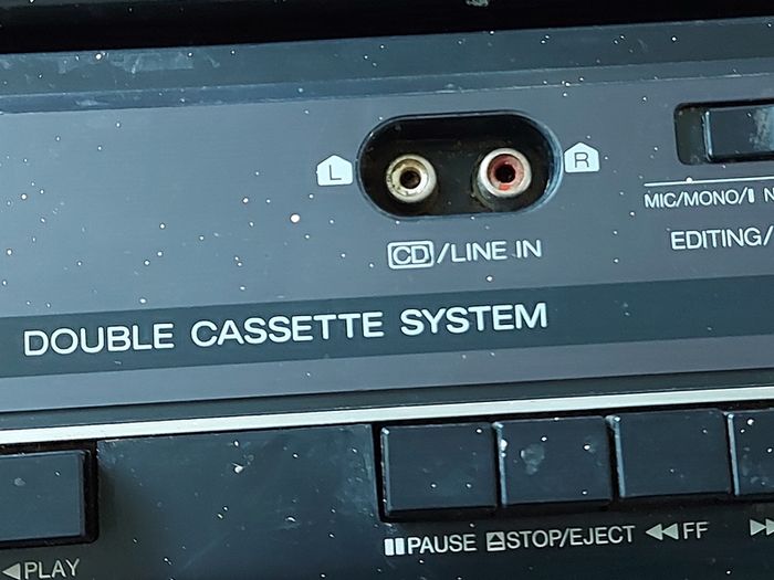 Panasonic Stereo Radio Cassette Recorder, Model RX-FT500, Dual Tape Deck and Radio, Vintage, in very good condition