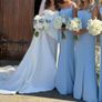 3 x Baby Blue Bridesmaid Dresses Image 5
