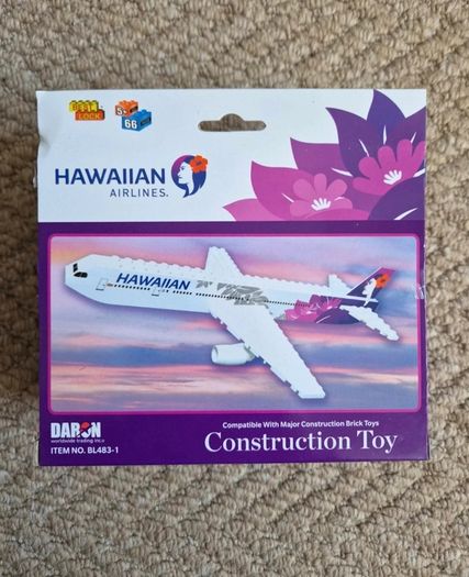 hawaiian airlines lego like construction toy