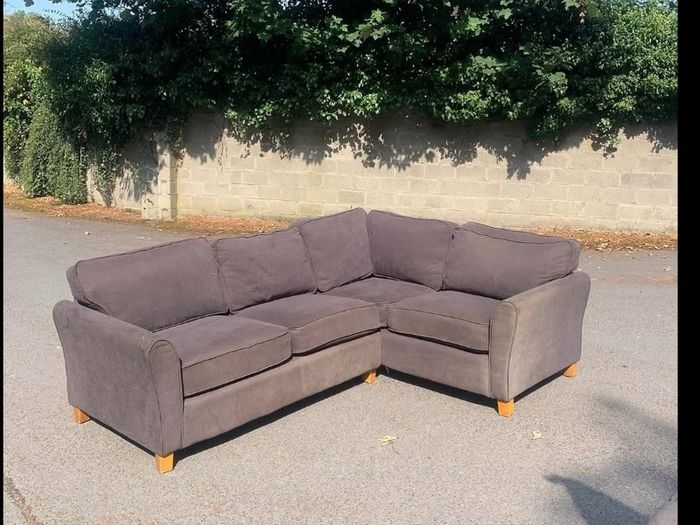 charcoal corner sofa